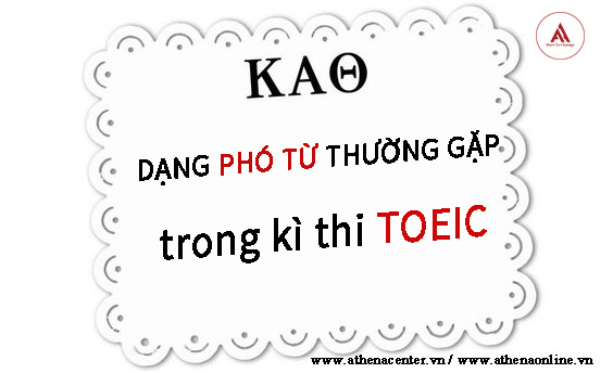 phó từ trong toeic